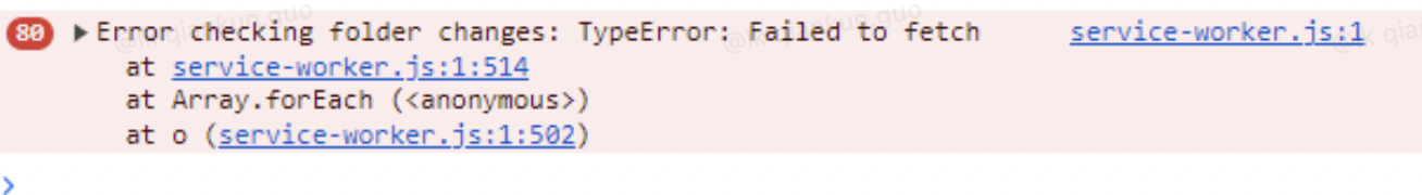 fetch error